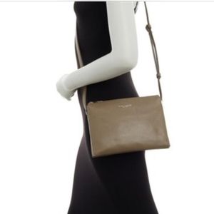 Brand new Marc Jacobs grey leather crossbody bag